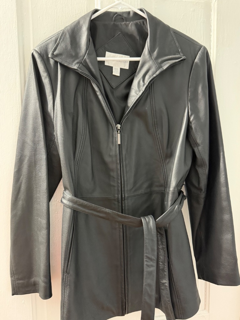 Vegan Leather Coat